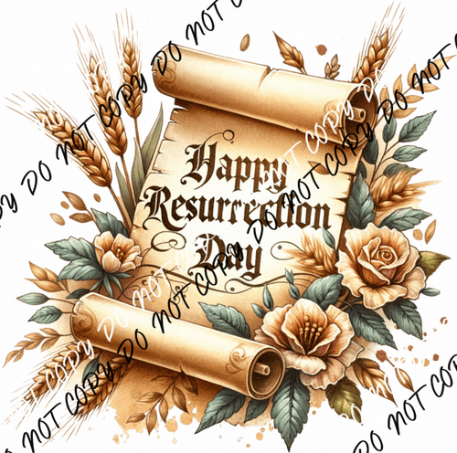 Happy Resurrection Day DTF Transfer - We Print U Press DTF Transfers