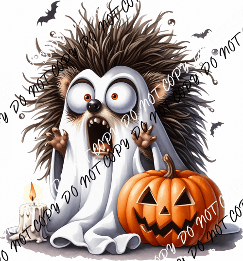 Haunted Hedgehog DTF Transfer - We Print U Press DTF Transfers