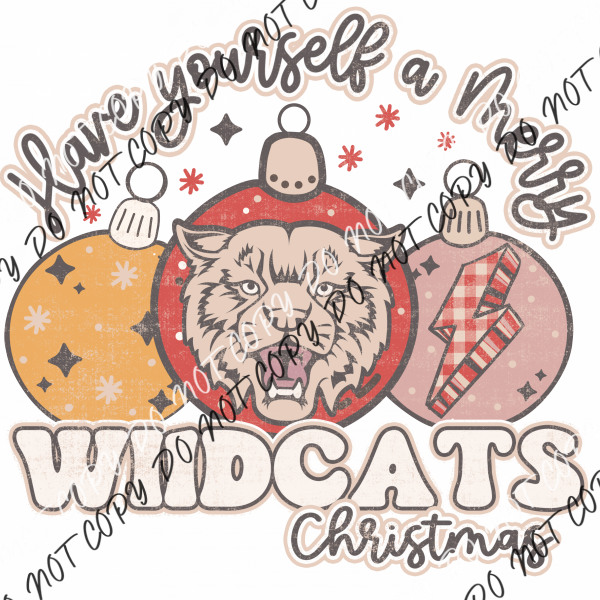 Have Yourself A Merry Wildcats Christmas Dtf Transfer Rtp Transfers