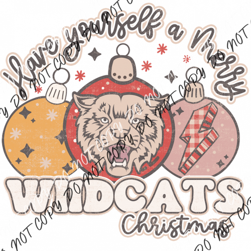 Have Yourself A Merry Wildcats Christmas Dtf Transfer Rtp Transfers