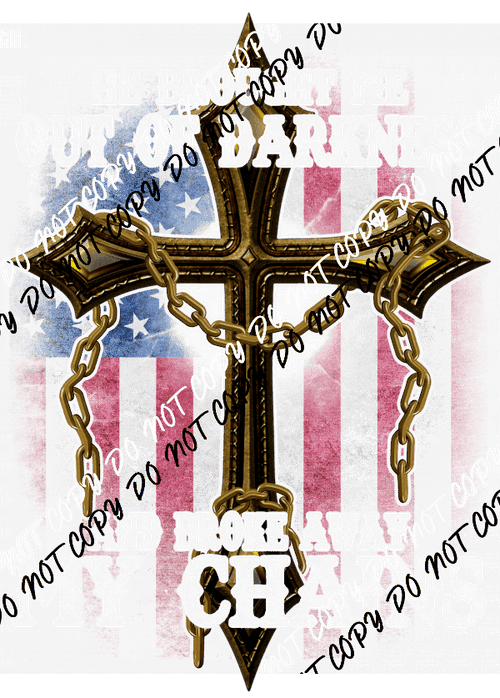 He Brought Me Out of Darkness Chains DTF Transfer - We Print U Press DTF Transfers