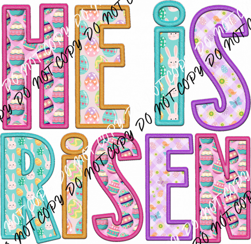 He Is Risen Egg Print DTF Transfer - We Print U Press DTF Transfers