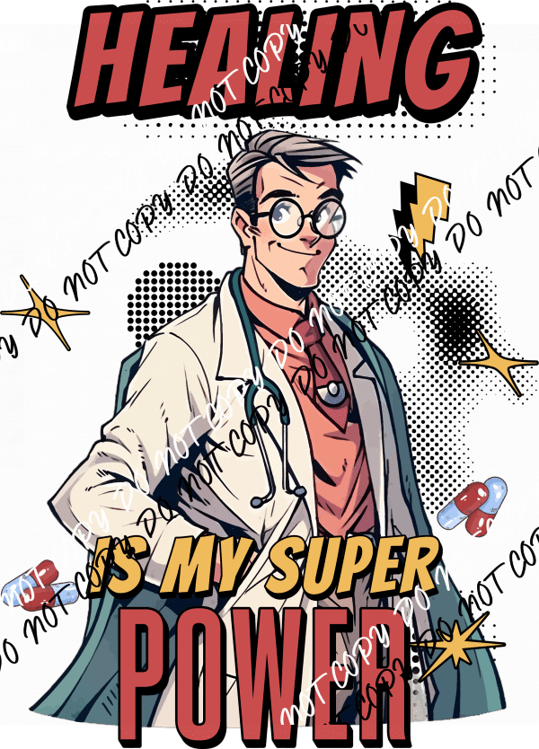 Healing is My Superpower DTF Transfer - We Print U Press DTF Transfers