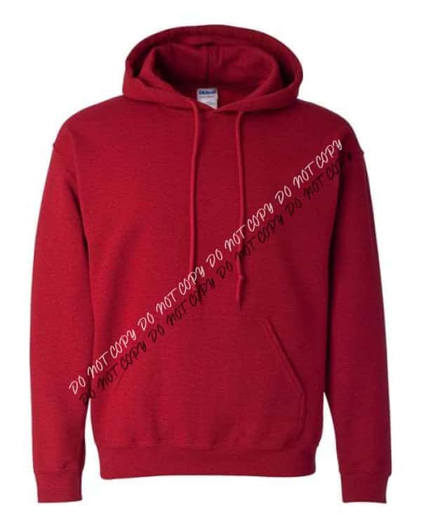 Heavy Blend™ Hooded Sweatshirt - Antique Cherry Red - We Print U Press DTF Transfers