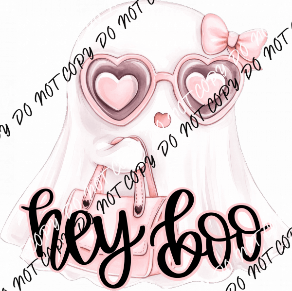 Hey Boo DTF Transfer - We Print U Press DTF Transfers