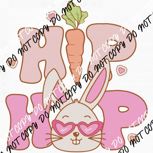 Hip Hop Bunny DTF Transfer - We Print U Press DTF Transfers