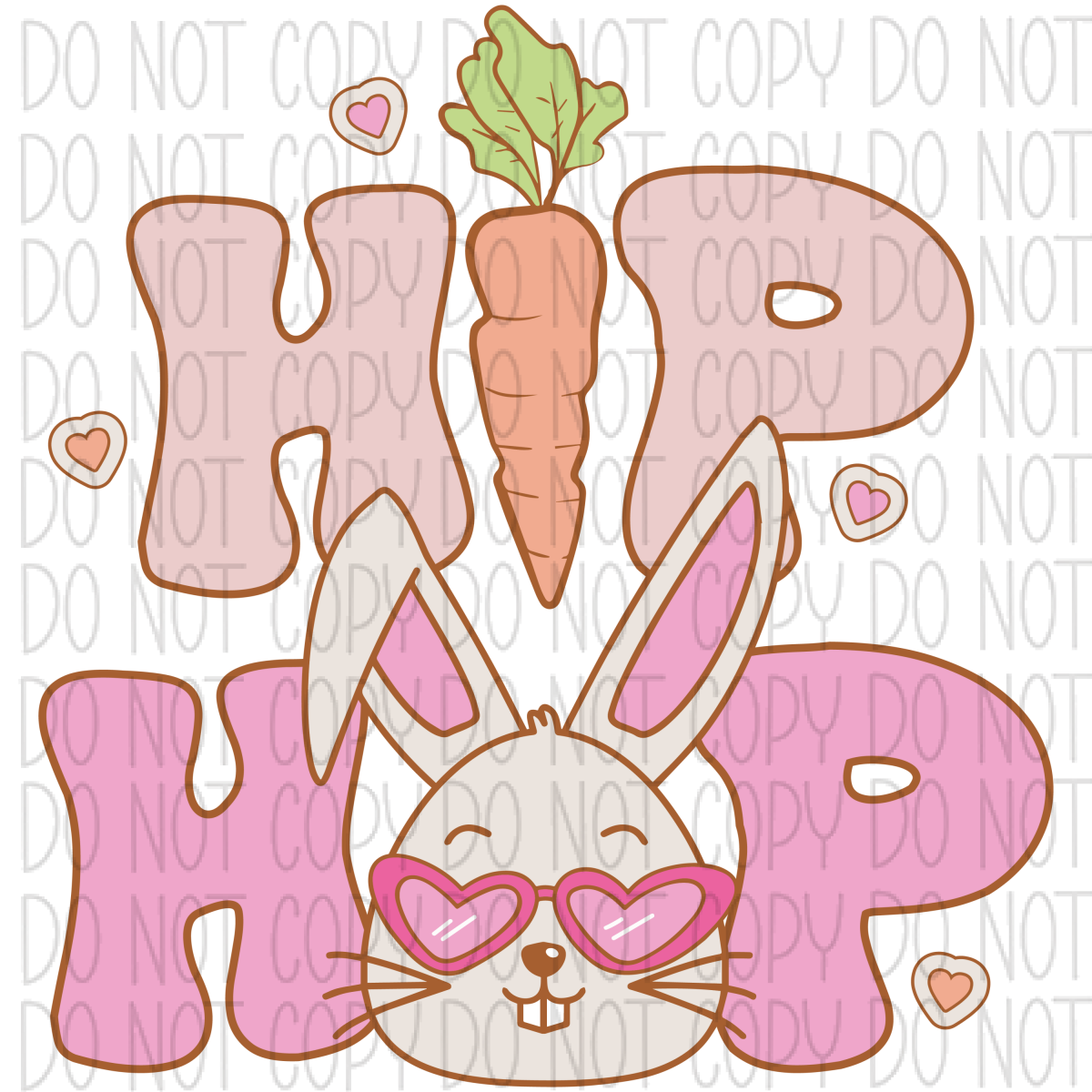 Hip Hop Bunny Dtf Transfer