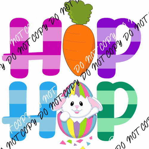 Hip Hop Easter DTF Transfer - We Print U Press DTF Transfers