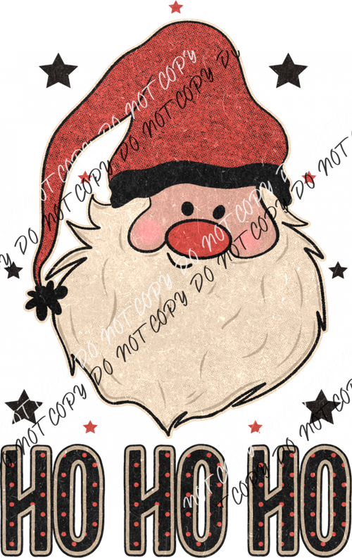 Ho Santa Distressed Dtf Transfer Rtp Transfers