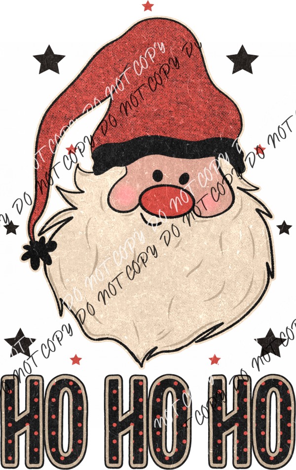 Ho Santa Distressed Dtf Transfer Rtp Transfers