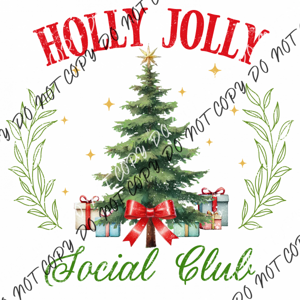 Holly Jolly Social Club Dtf Transfer Rtp Transfers