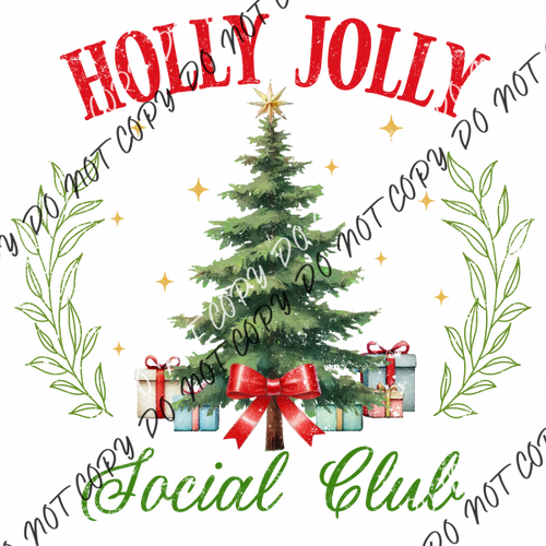 Holly Jolly Social Club Dtf Transfer Rtp Transfers