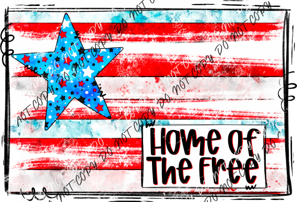 Home Of The Free Distressed Flag Dtf Transfer Rtp Transfers