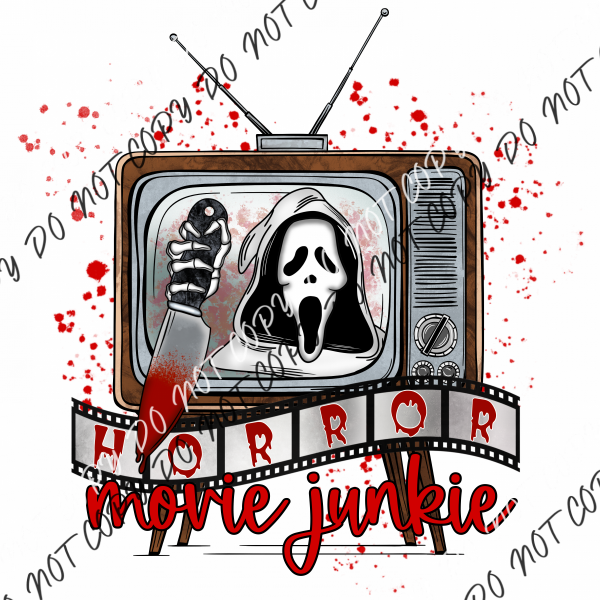 Horror Movie Junkie Dtf Transfer Transfers