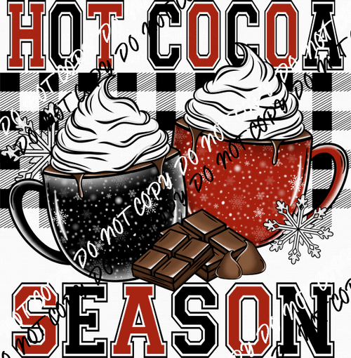 Hot Cocoa Season Cups DTF Transfer - We Print U Press DTF Transfers