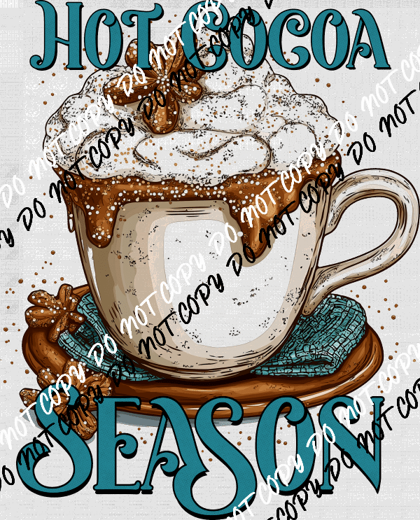 Hot Cocoa Season Mug DTF Transfer - We Print U Press DTF Transfers