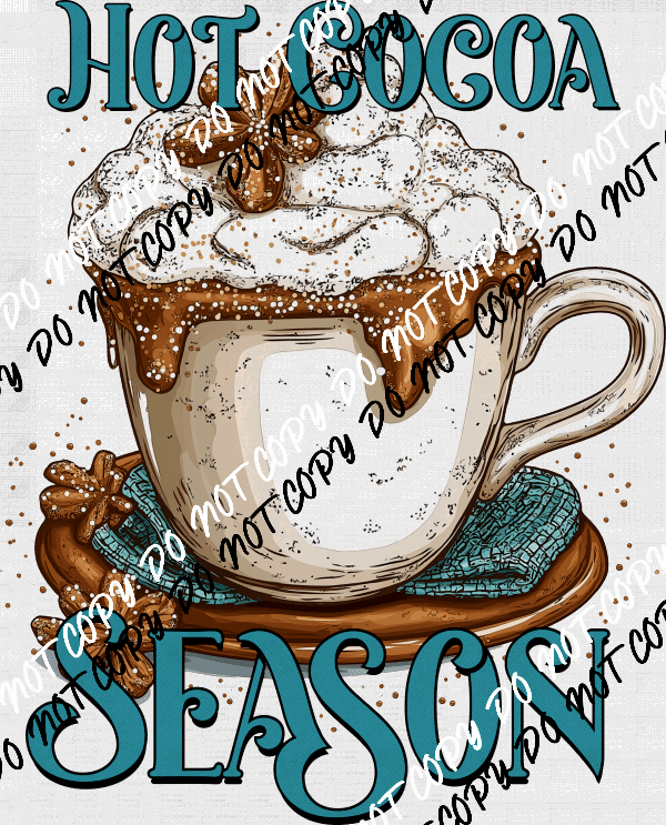 Hot Cocoa Season Mug DTF Transfer - We Print U Press DTF Transfers
