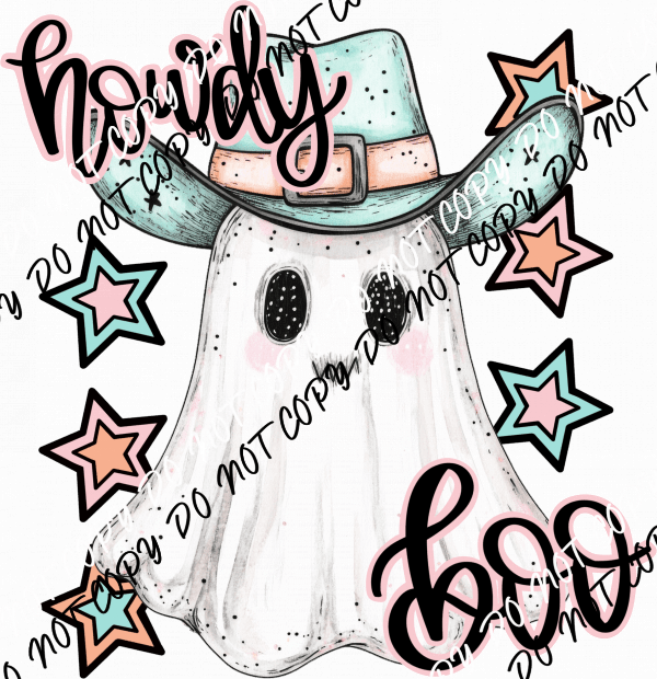 Howdy Boo DTF Transfer - We Print U Press DTF Transfers