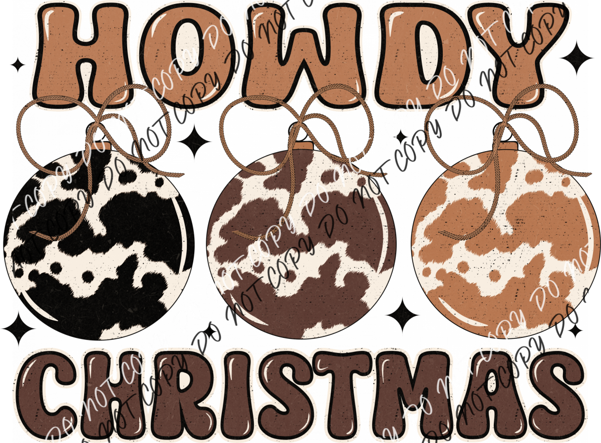 Howdy Christmas Ornaments Dtf Transfer Rtp Transfers