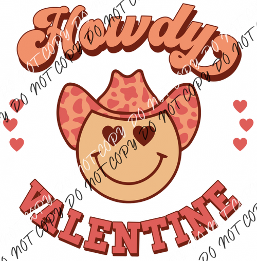 Howdy Valentine Dtf Transfer