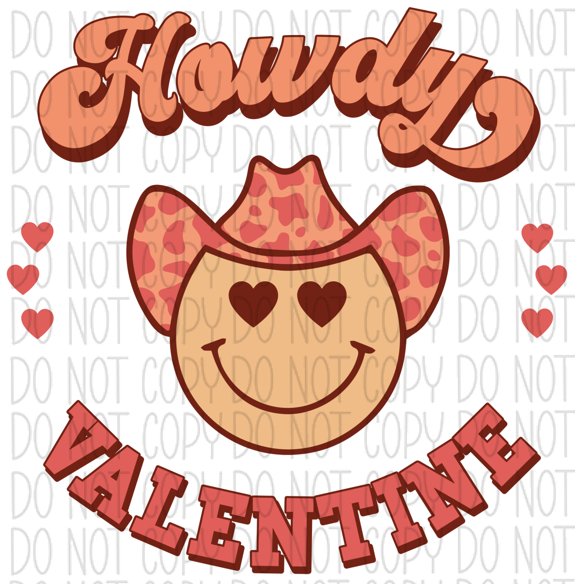 Howdy Valentine Dtf Transfer