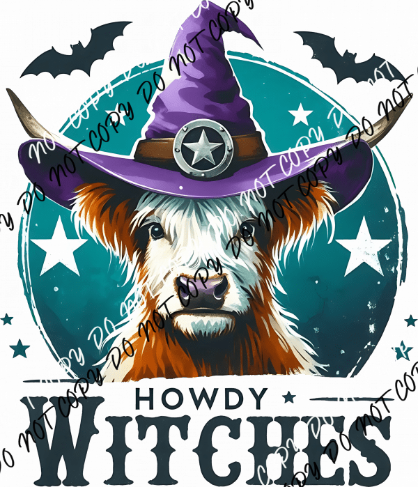 Howdy Witches DTF Transfer - We Print U Press DTF Transfers