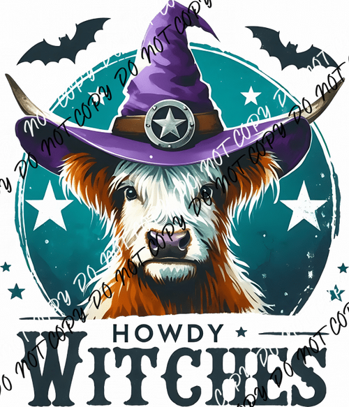 Howdy Witches DTF Transfer - We Print U Press DTF Transfers