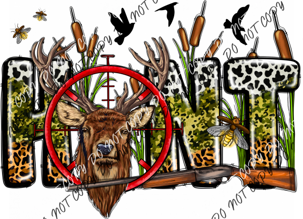 Hunt Bullseye Deer Dtf Transfer Rtp Transfers