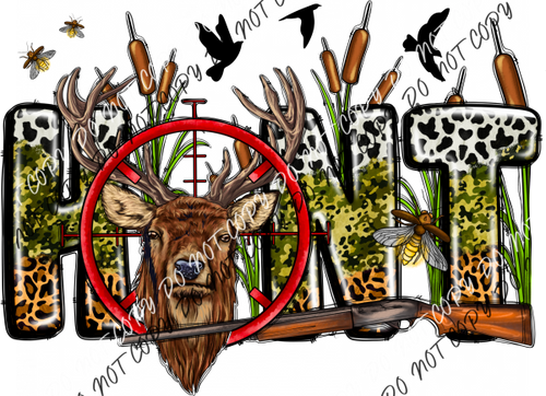 Hunt Bullseye Deer Dtf Transfer Rtp Transfers