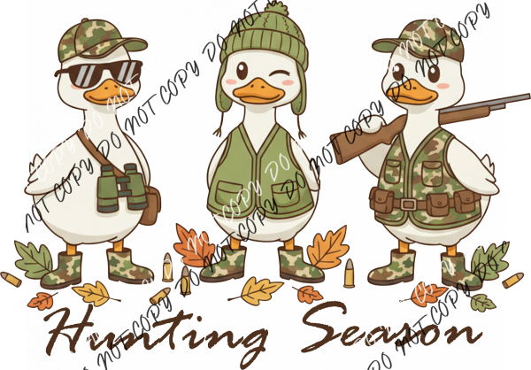 Hunting Season Duck Trio DTF Transfer RTP DTF Transfers