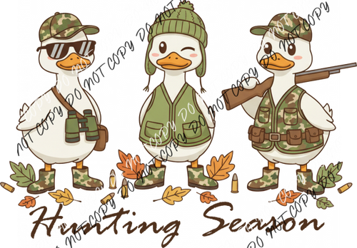 Hunting Season Duck Trio DTF Transfer RTP DTF Transfers