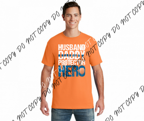 Husband Daddy Hero Protector Dtf Transfer Transfers