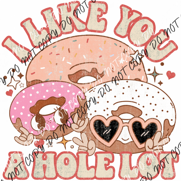 I Like You A Hole Lot Dtf Transfer