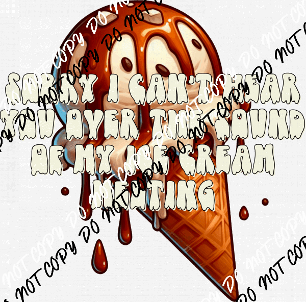 Ice Cream Melting DTF Transfer - We Print U Press DTF Transfers