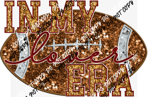 In My Football Lover Era faux sequin and embroidery DTF Transfer - We Print U Press DTF Transfers