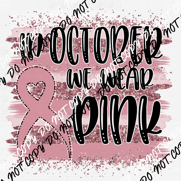 In October we wear for breast cancer sunflower
