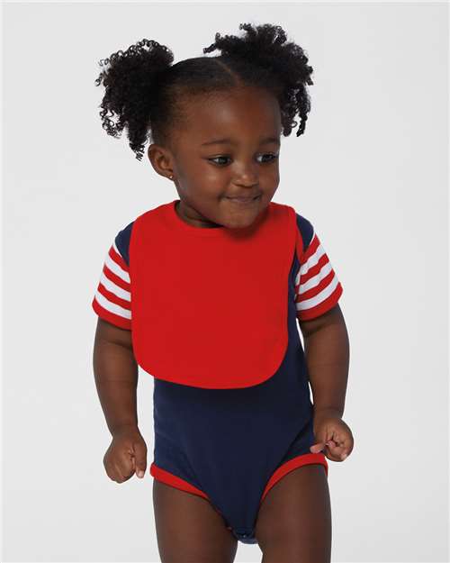 Infant Baby Rib Bodysuit - Navy/ Red/ Red & White Stripe - We Print U Press DTF Transfers