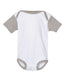 Infant Baby Rib Bodysuit - White/ Titanium - We Print U Press DTF Transfers