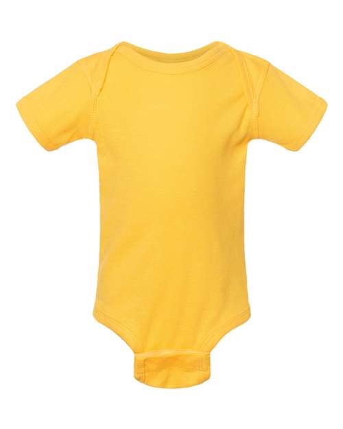 Infant Baby Rib Bodysuit - Yellow - We Print U Press DTF Transfers