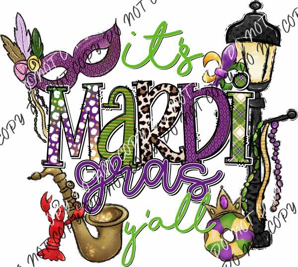 Its Mardi Gras Yall Dtf Transfer Rtp Transfers