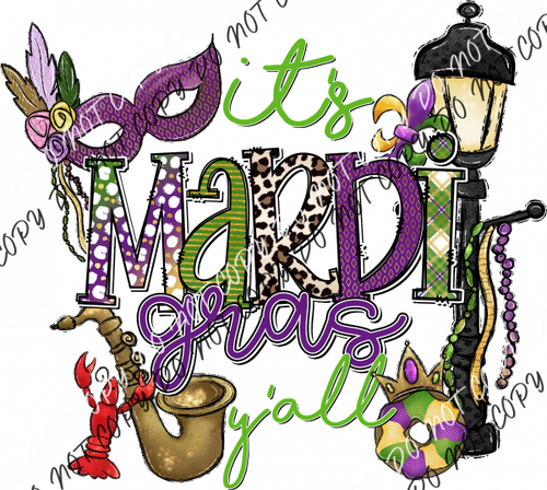 Its Mardi Gras Yall Dtf Transfer Rtp Transfers