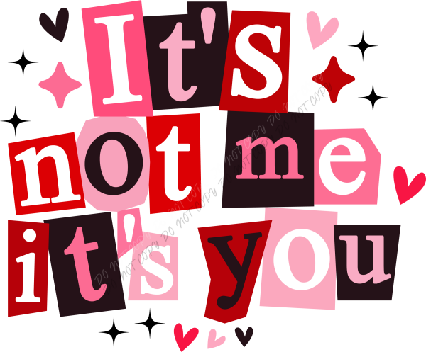 It’s Not Me It’s You DTF Transfer RTP DTF Transfers