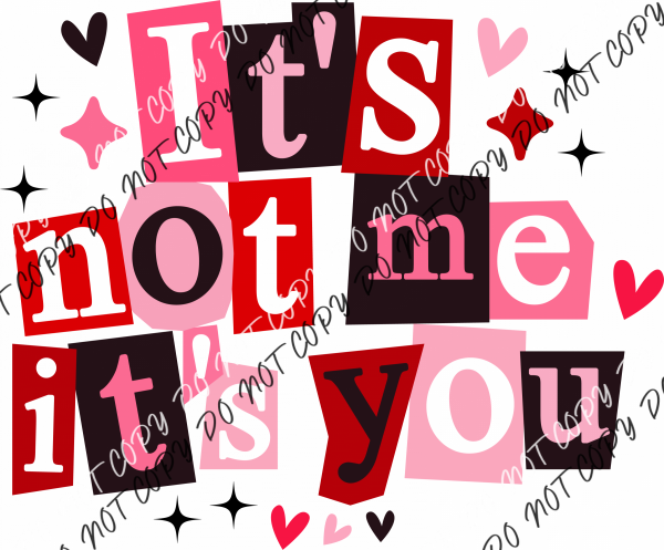 It’s Not Me It’s You DTF Transfer RTP DTF Transfers