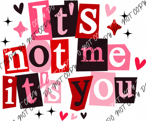 It’s Not Me It’s You DTF Transfer RTP DTF Transfers