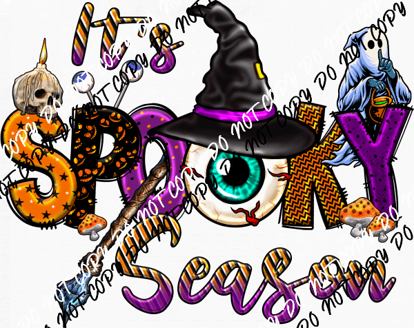 Its Spooky Season Eyeball DTF Transfer - We Print U Press DTF Transfers