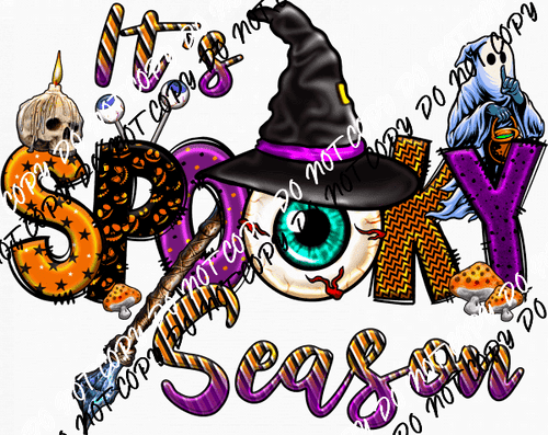 Its Spooky Season Eyeball DTF Transfer - We Print U Press DTF Transfers