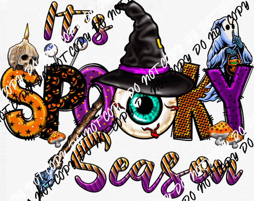 Its Spooky Season Eyeball DTF Transfer - We Print U Press DTF Transfers