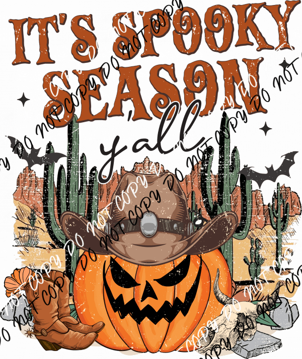 It's Spooky Season Y'all DTF Transfer - We Print U Press DTF Transfers