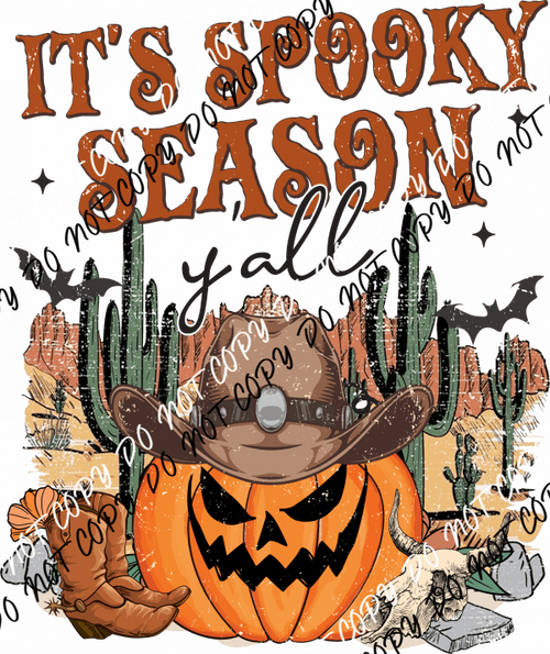 It's Spooky Season Y'all DTF Transfer - We Print U Press DTF Transfers