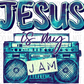 Jesus Is My Jam Turquoise And White Dtf Transfer